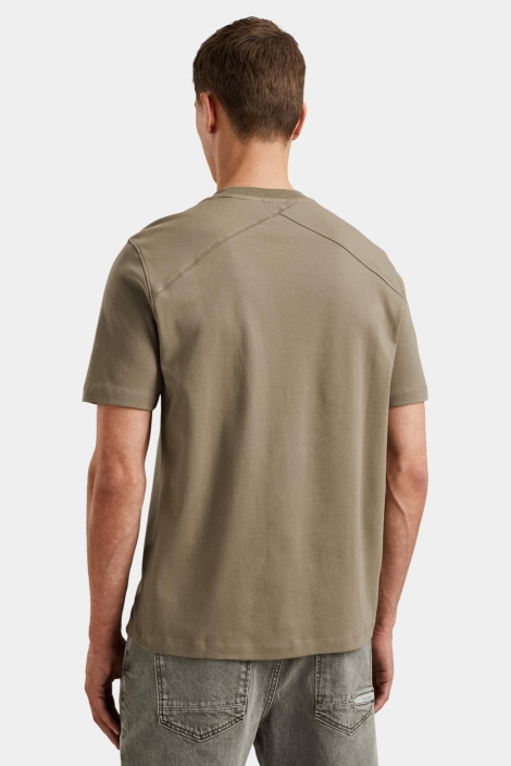 Cast Iron short sleeve r-neck regular fit in